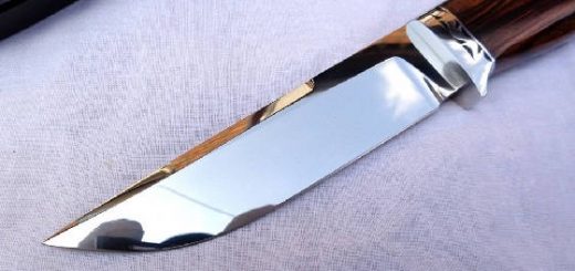 полировка ножа в зеркало