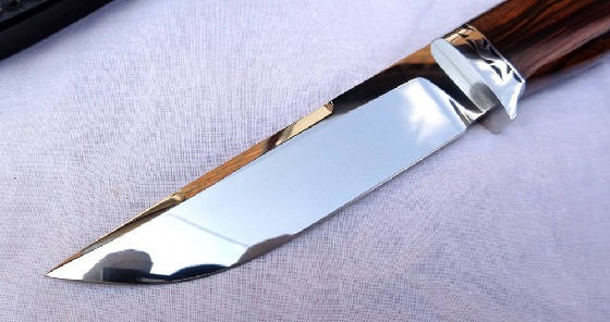 полировка ножа в зеркало