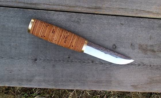 Рукоятка для ножа из бересты