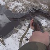 Охота на бобра с ружьем зимой