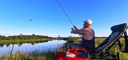 Рыбалка на фидер в летнюю жару