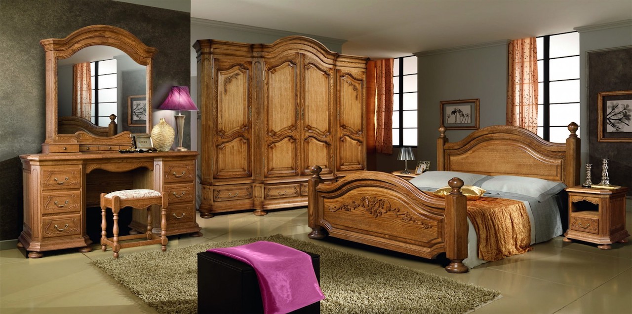 Мебель для спальни из массива дерева
